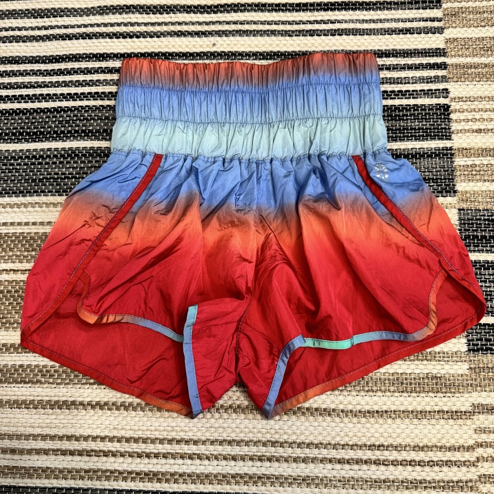 Free People Movement Women's Small The Way Home‎ Shorts Multicolor Ombre Lined